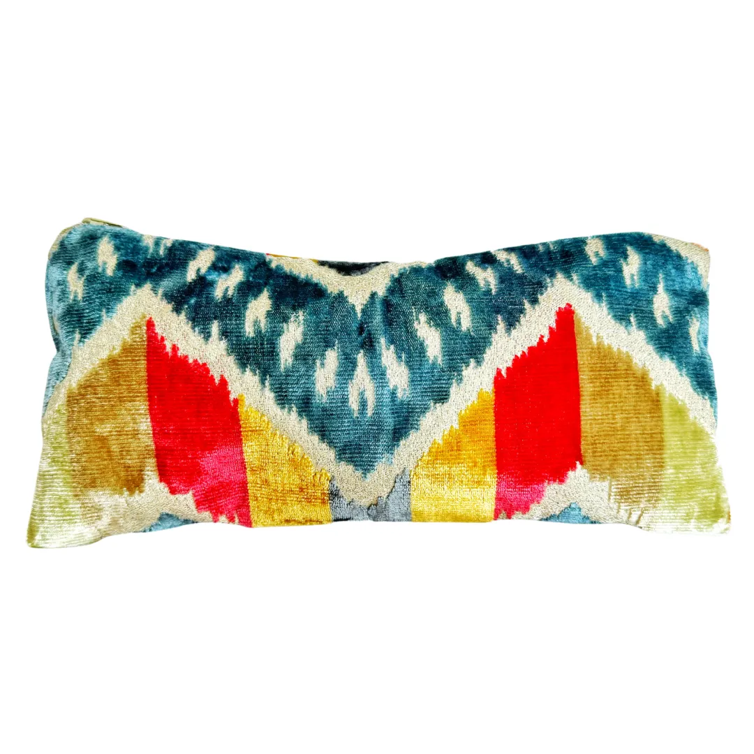 Pouch in Multi-Colored Chevron