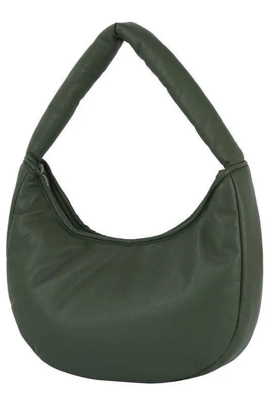 Puffy Woven Hobo Shoulder Bag available in 5 colors