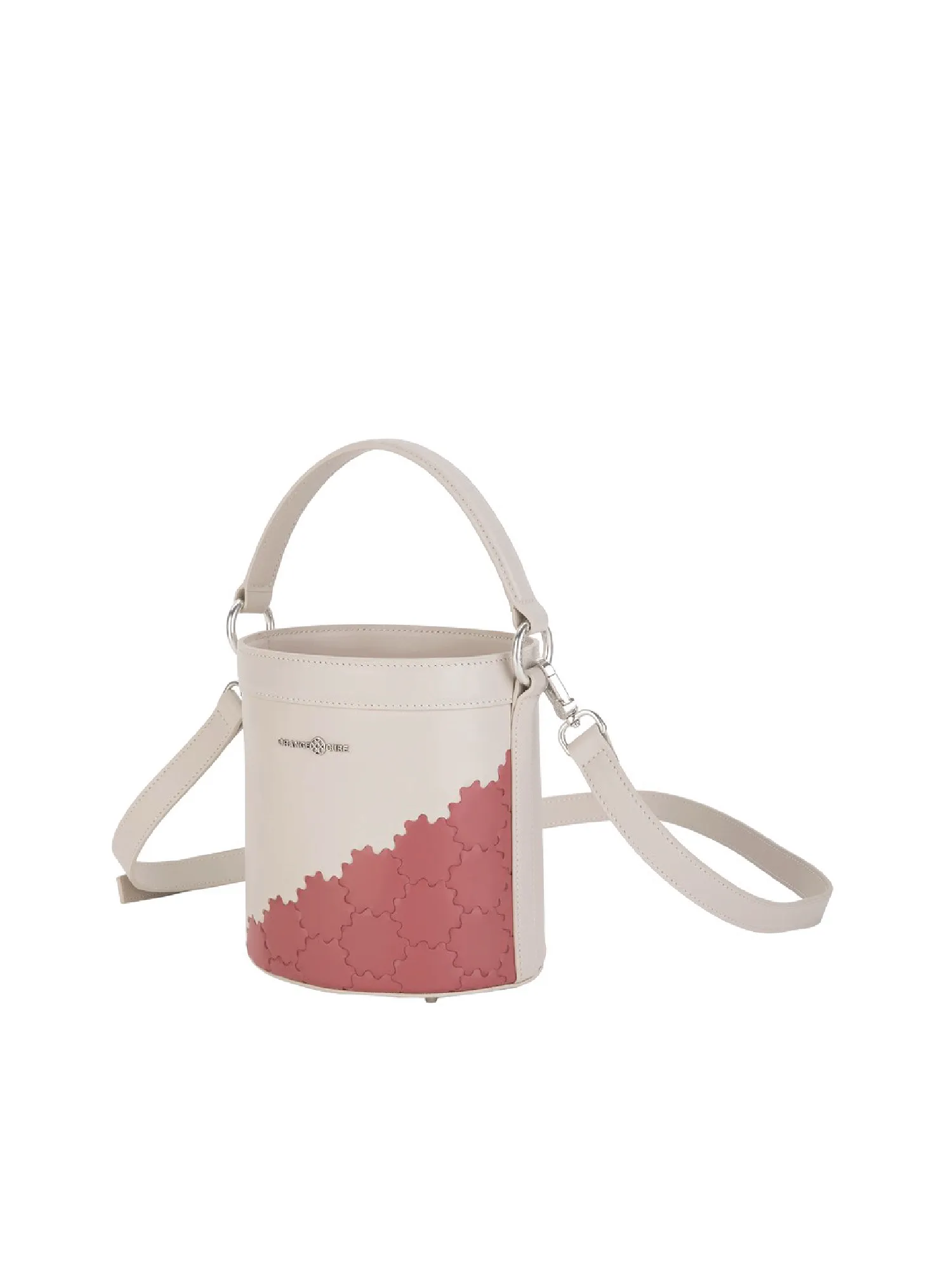 Quilted Impressions Bucket Bag - Moonbeam/ Faded Rose