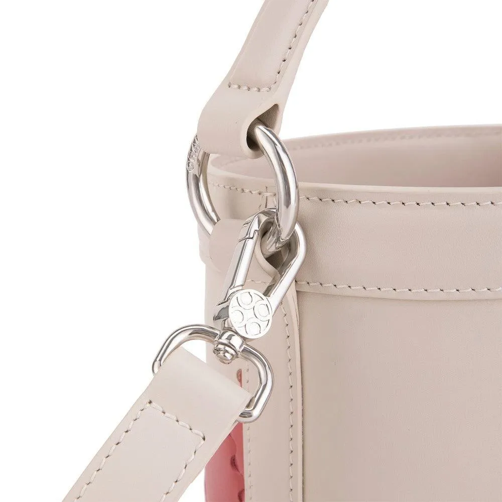 Quilted Impressions Bucket Bag - Moonbeam/ Faded Rose