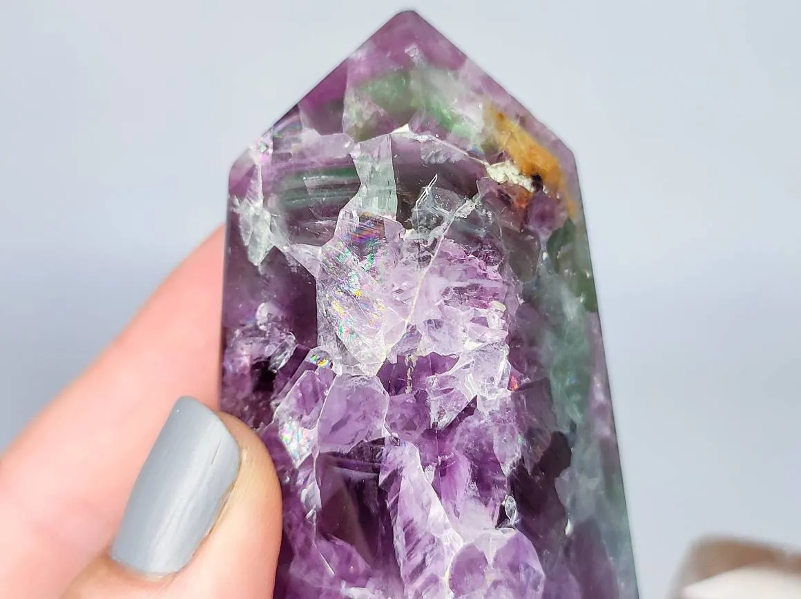 Rainbow Fluorite Crystal Towers