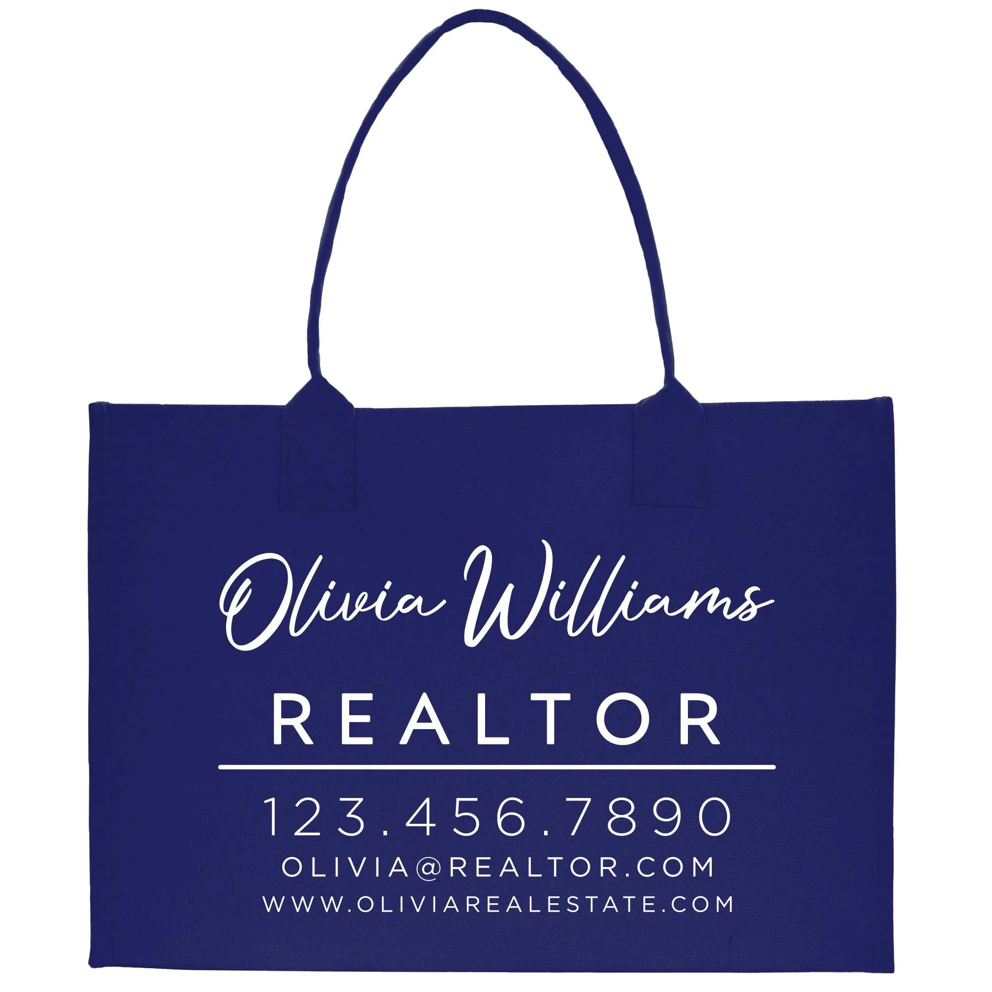 Realtor Tote Bag Personalized Business Tote Bag Custom Real Estate Agent Gift Bulk Business Logo Realtor Swag Real Estate Tote Bag (RT1005)