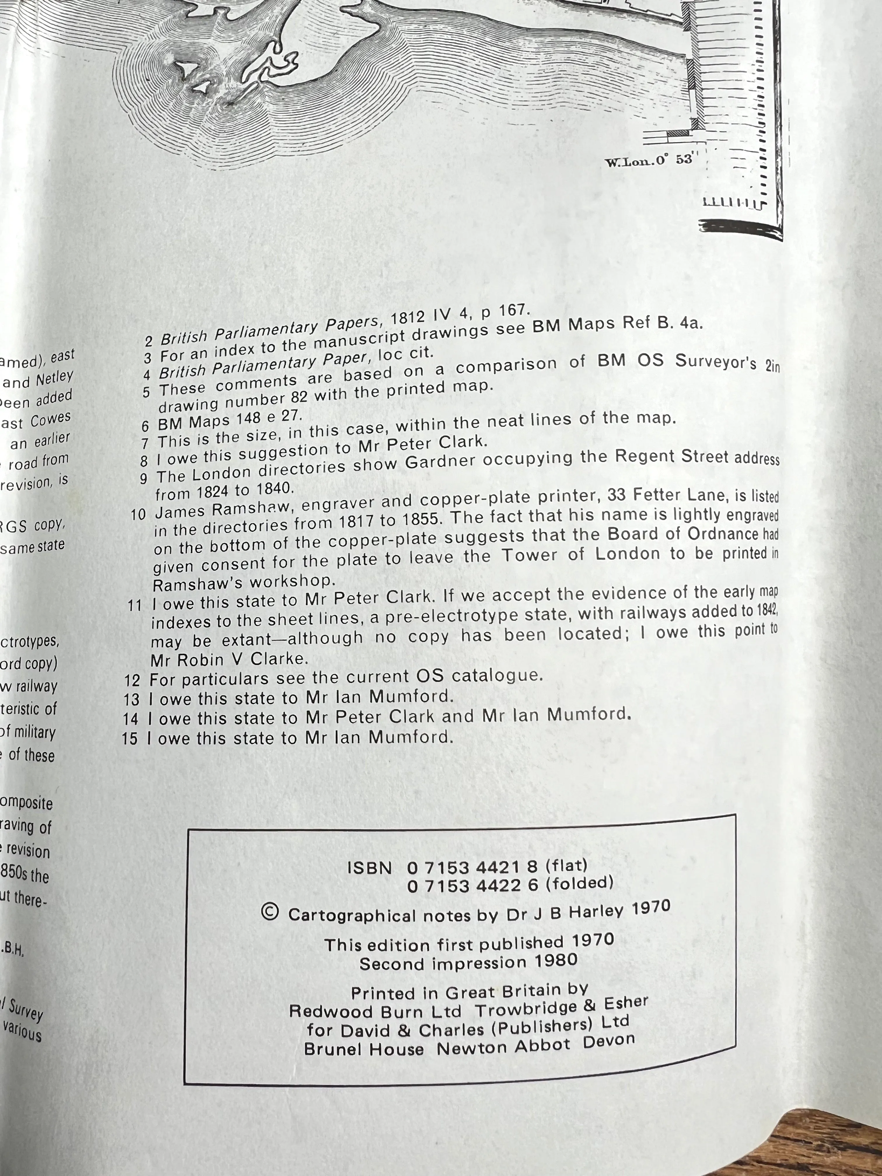 Reprint of 1st Edition (1811) of 1" Ordnance Survey Sheet 86 Southampton and Portsmouth