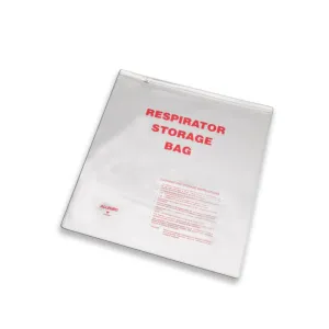 Respirator Storage Bag with Zip-lock Closure 14"x16"