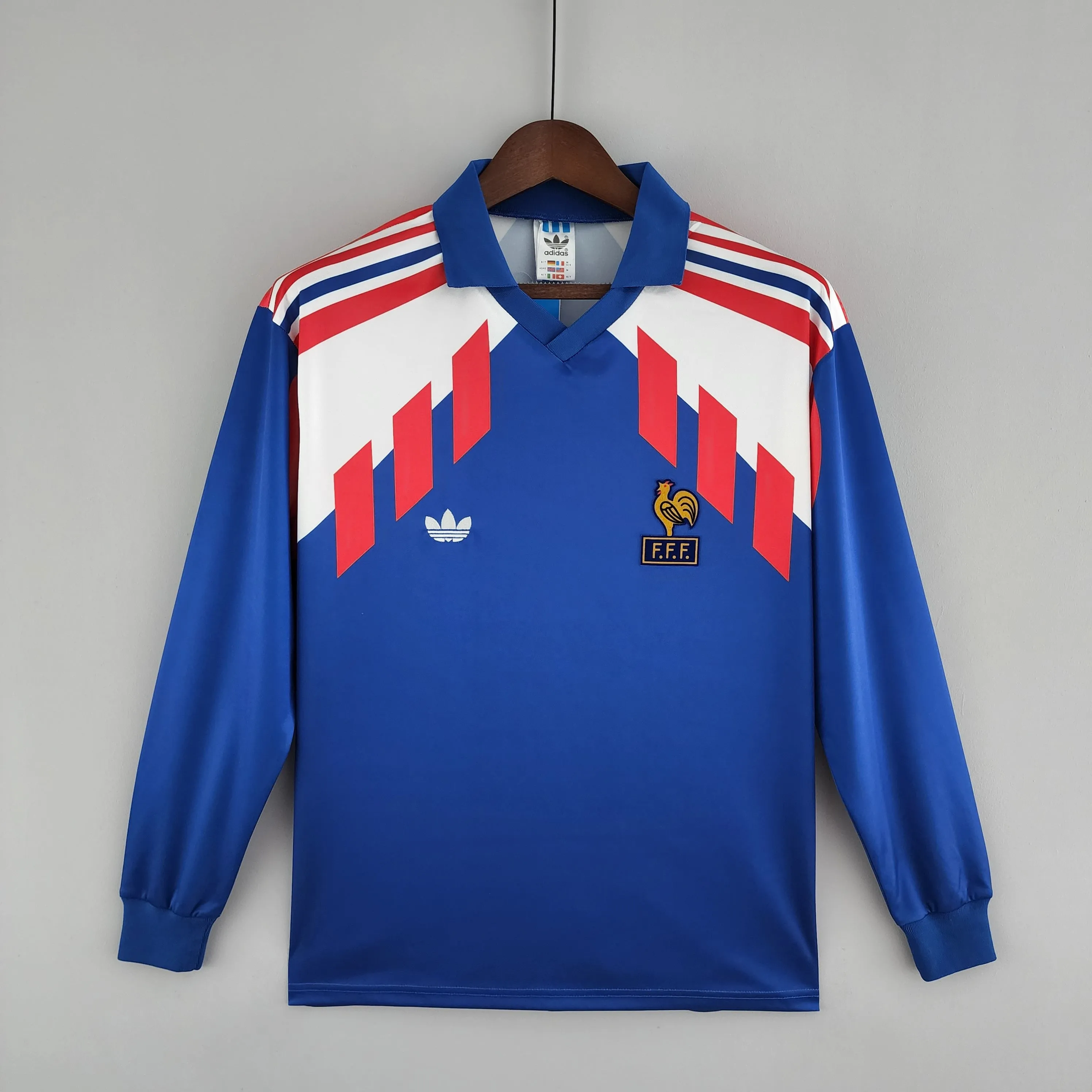 Retro Long Sleeve 88/90 France home S-XXL