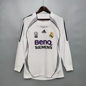 Retro Real Madrid Long sleeve 06/07 home S-XXL