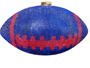 Rhinestone Football Bag by Laurine Lorraine