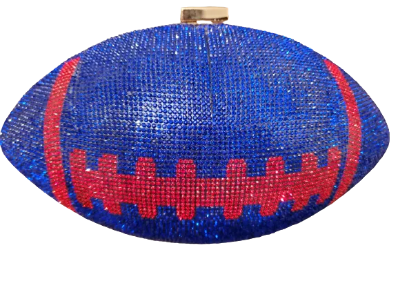 Rhinestone Football Bag by Laurine Lorraine