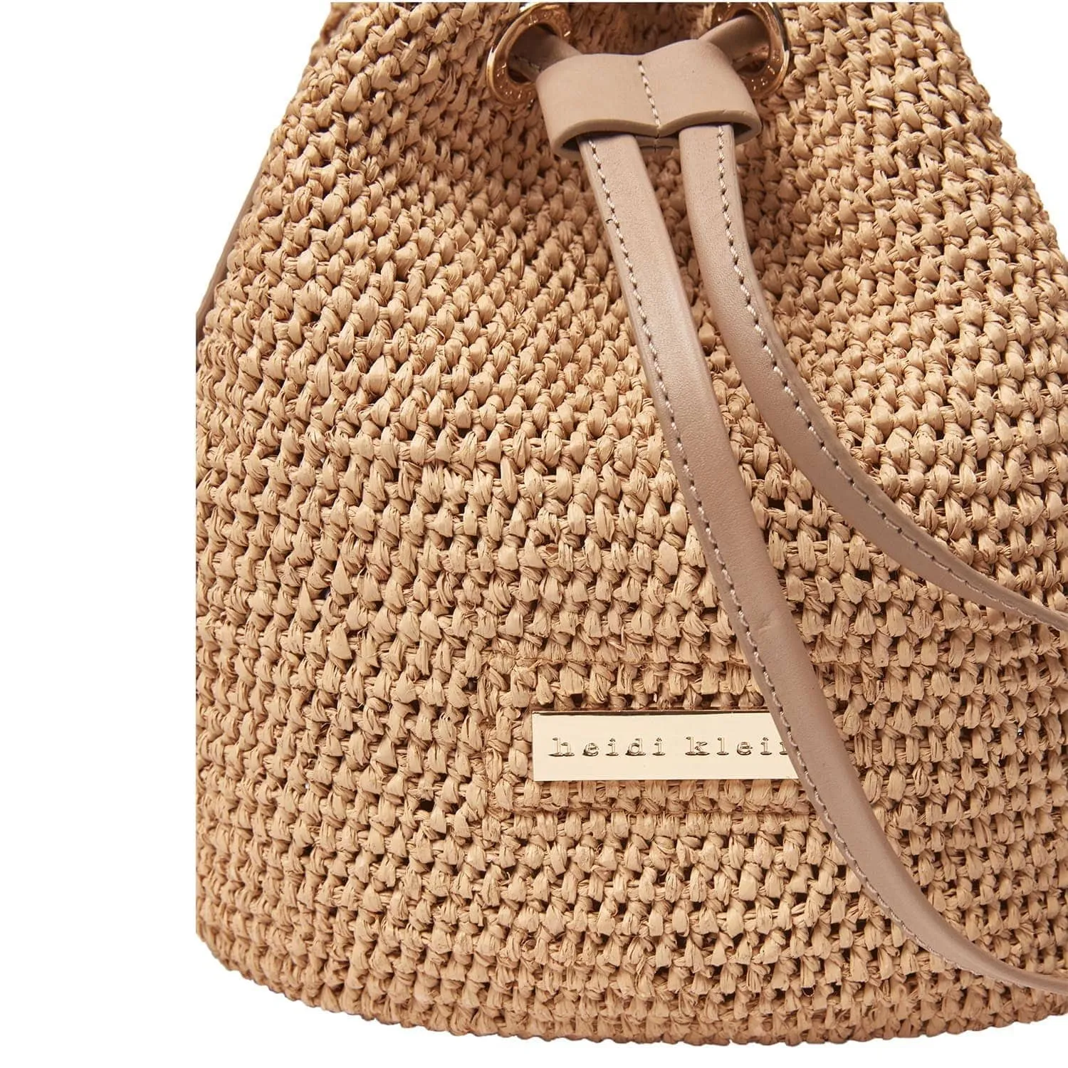 Savannah Bay Mini Raffia Bucket Bag