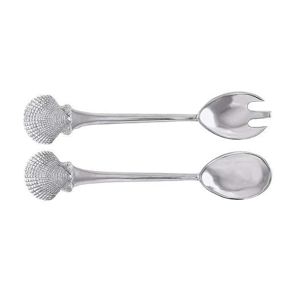 Scallop Shell Salad Servers