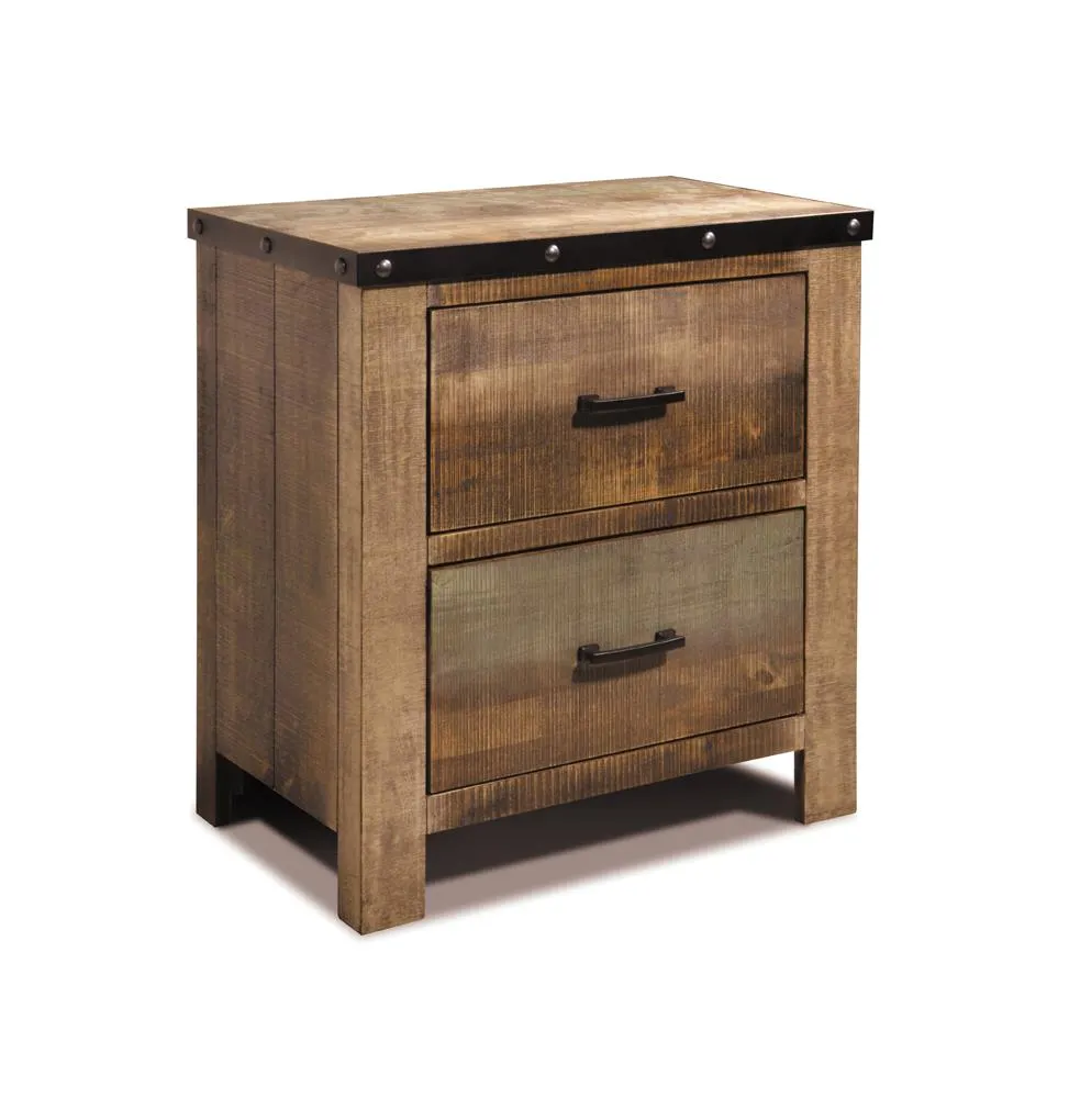 Sembene Antique, Multi Colored Nightstand