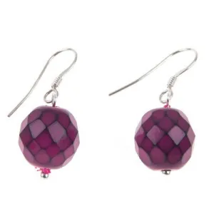 Serpentine Earrings (Fuchsia)