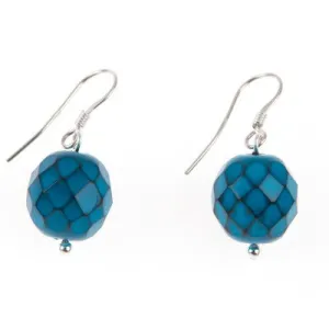 Serpentine Earrings (Teal)