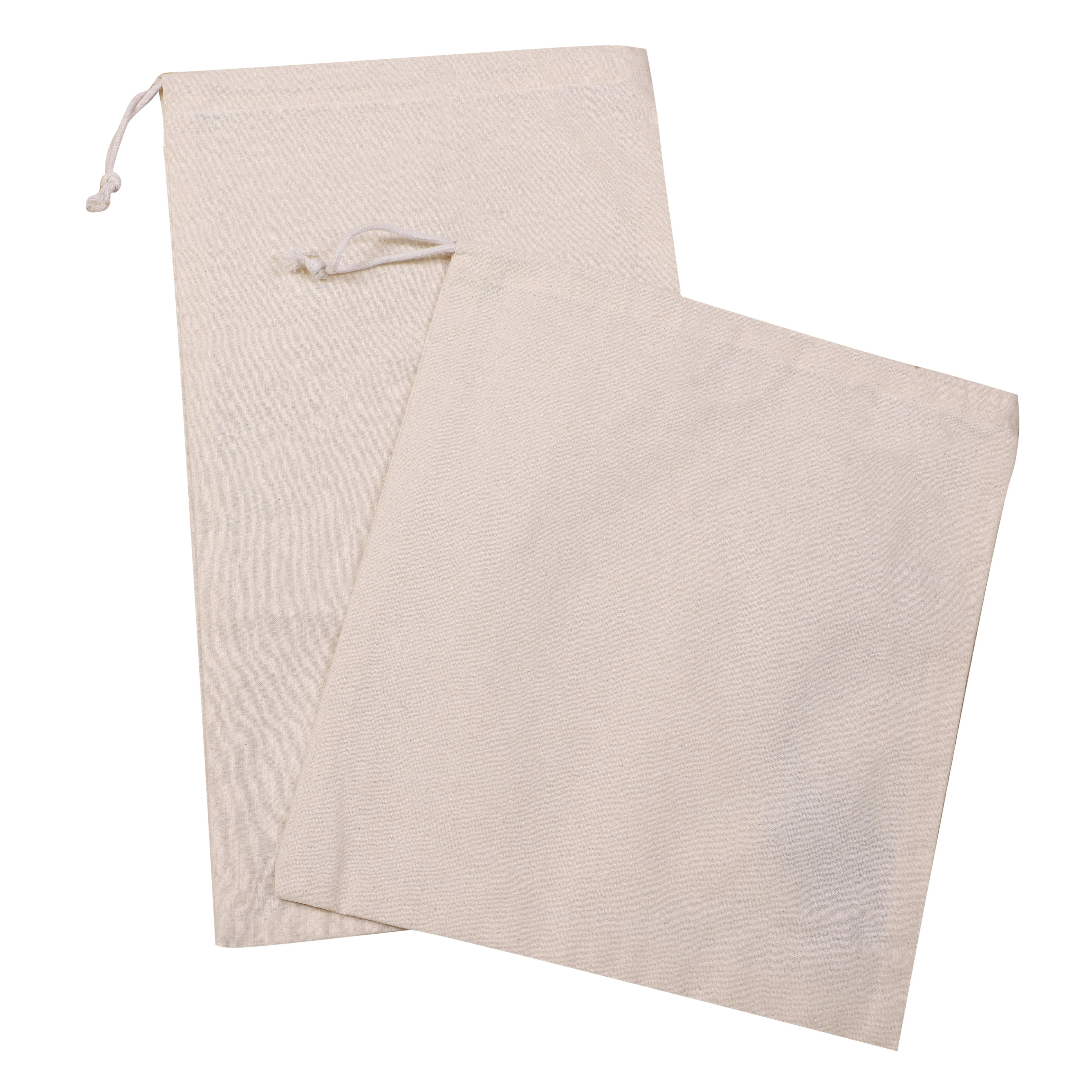 Set of 2 Reusable Cotton Bread Bags