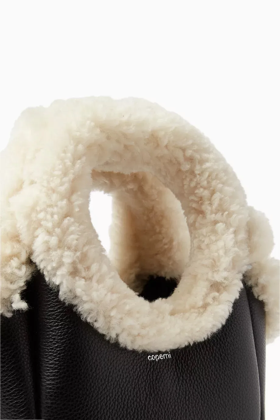 Shearling Mini Bucket Bag