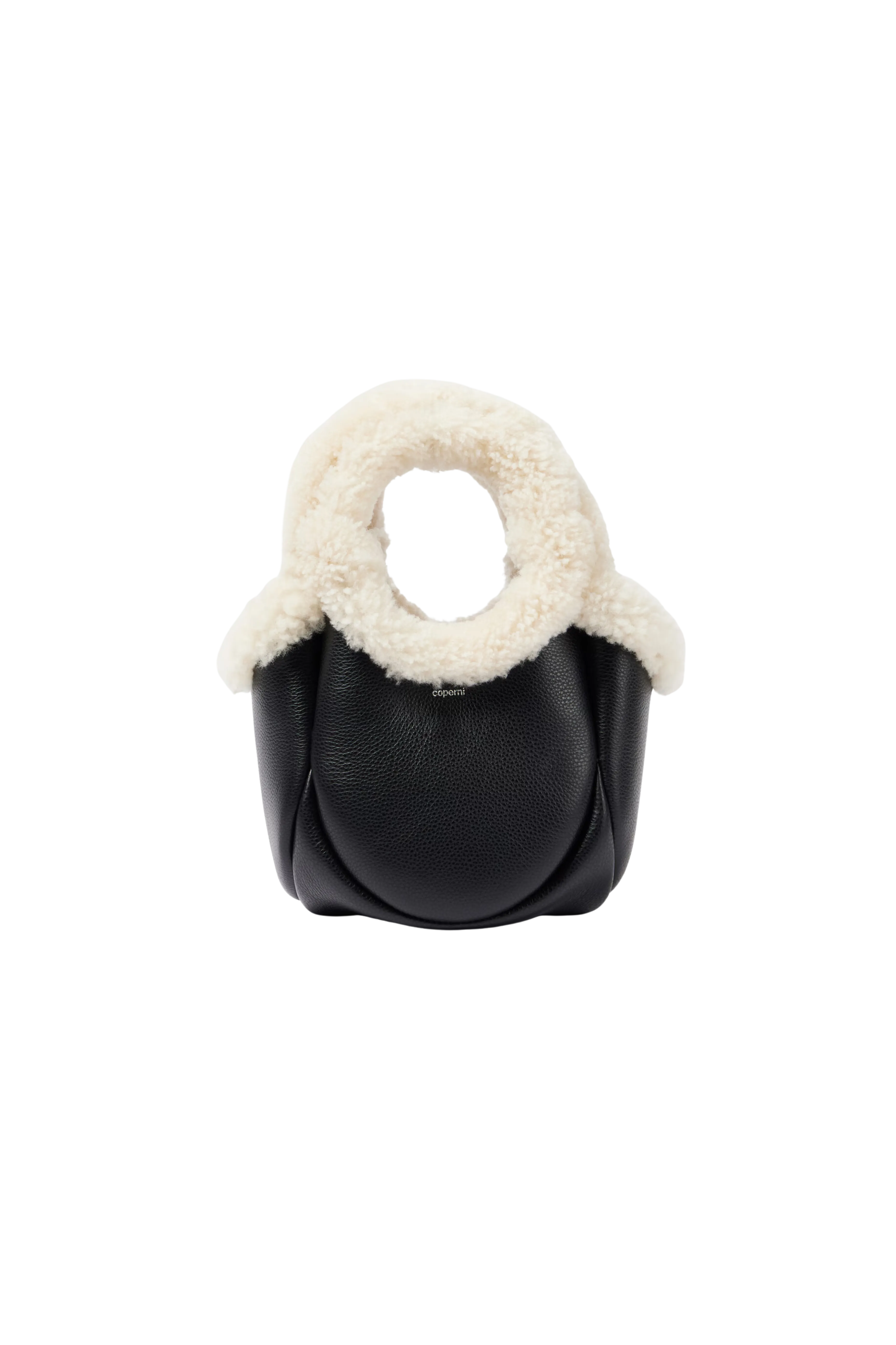 Shearling Mini Bucket Bag