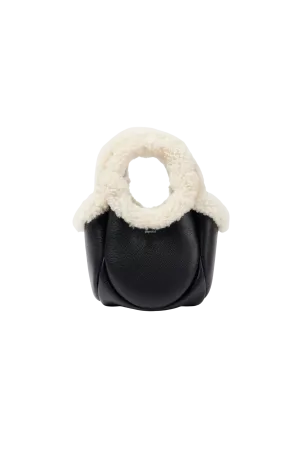 Shearling Mini Bucket Bag