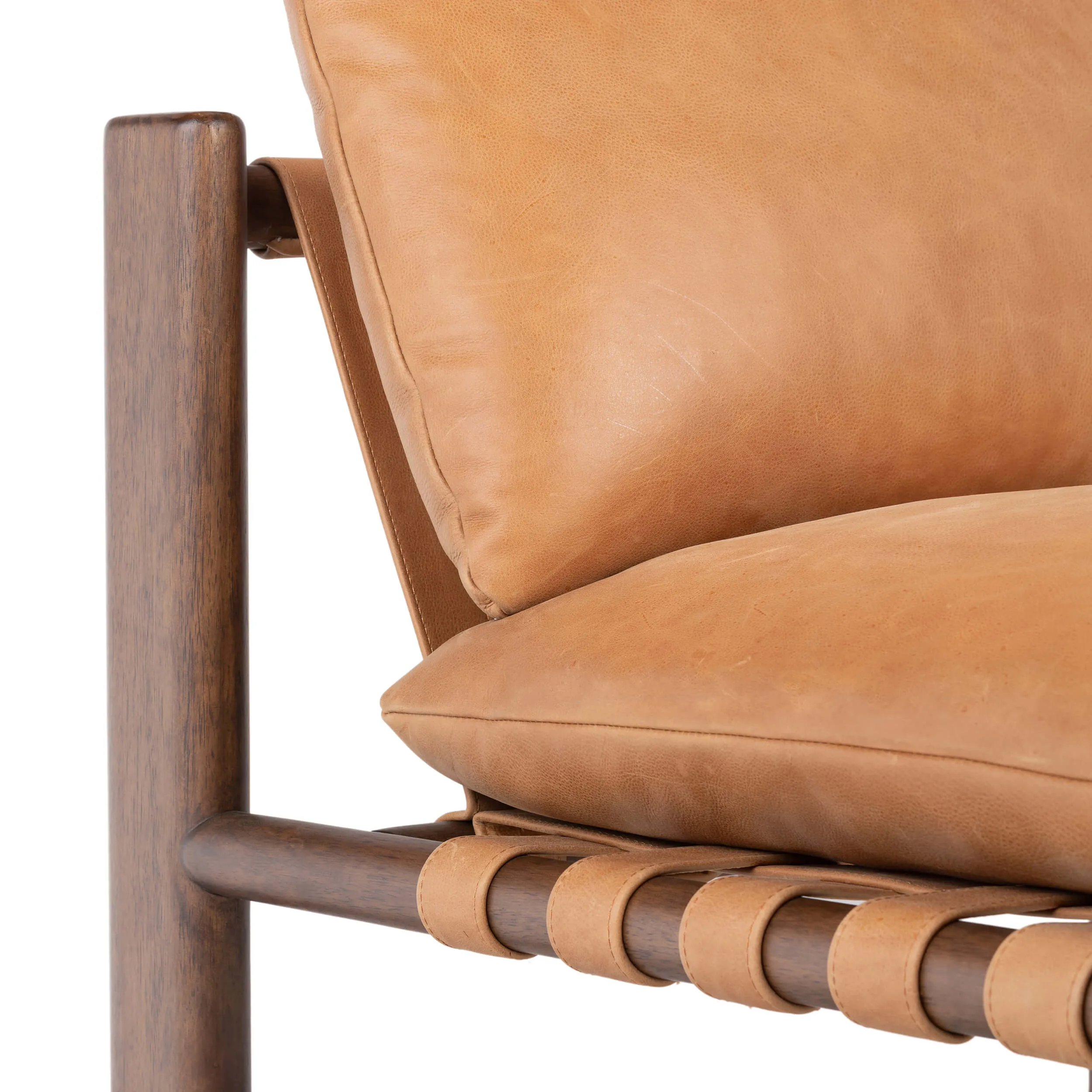 Shelton Leather Chair, Palermo Cognac