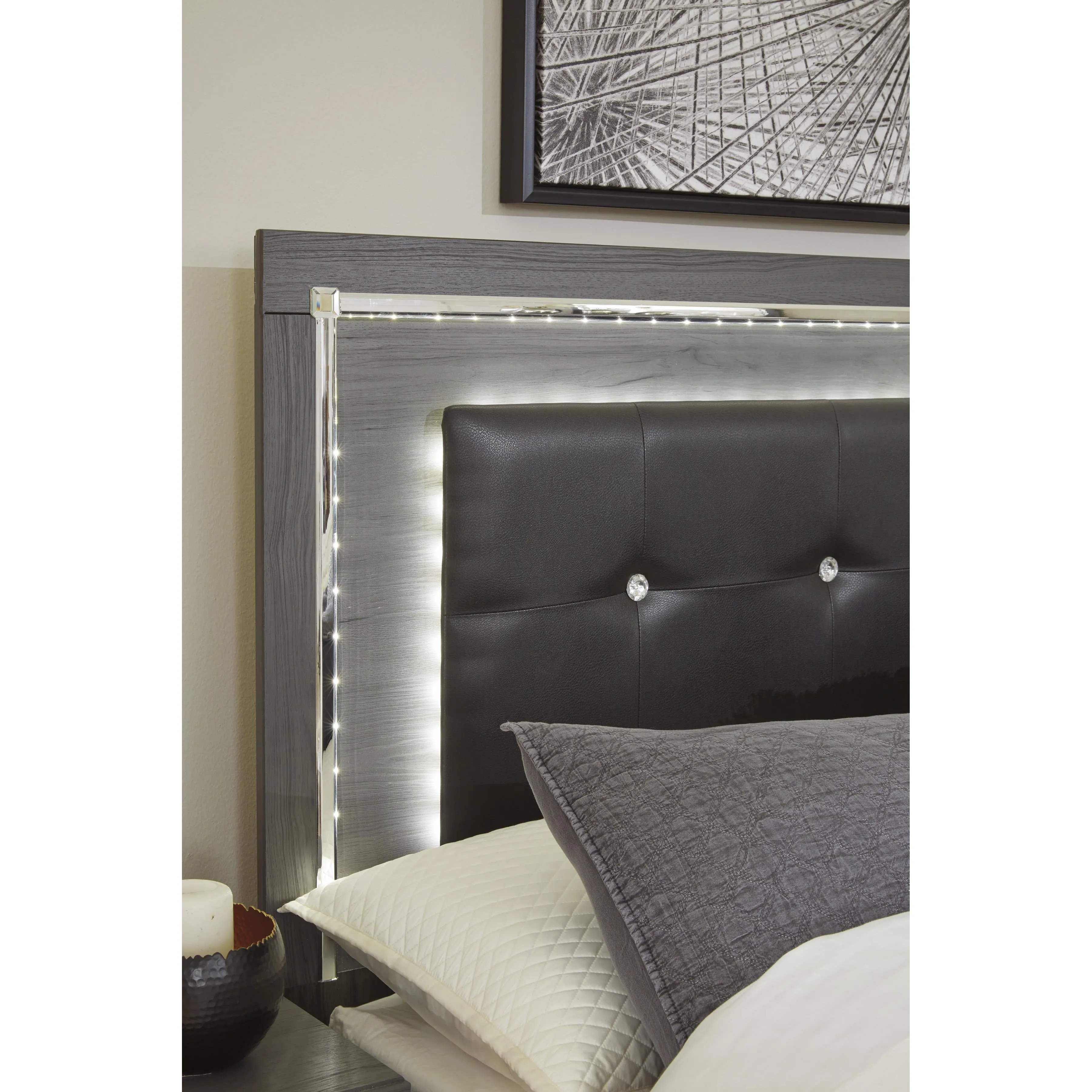 Signature Design by Ashley Lodanna B214-87 Full Upholstered Panel Headboard