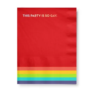 so gay pride napkins