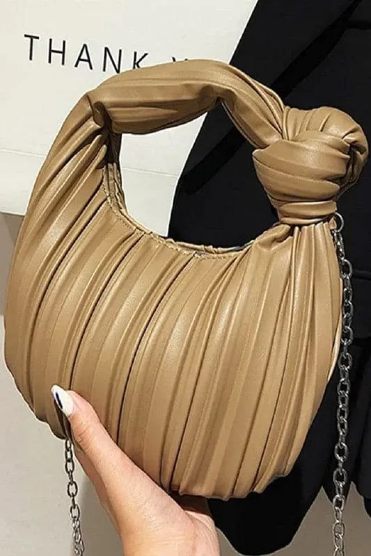 State of Chic Pleated Hobo Handbag