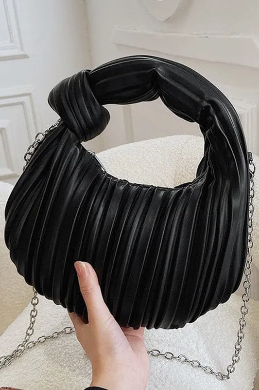 State of Chic Pleated Hobo Handbag