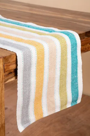 Striper Multi-Colored Table Runner