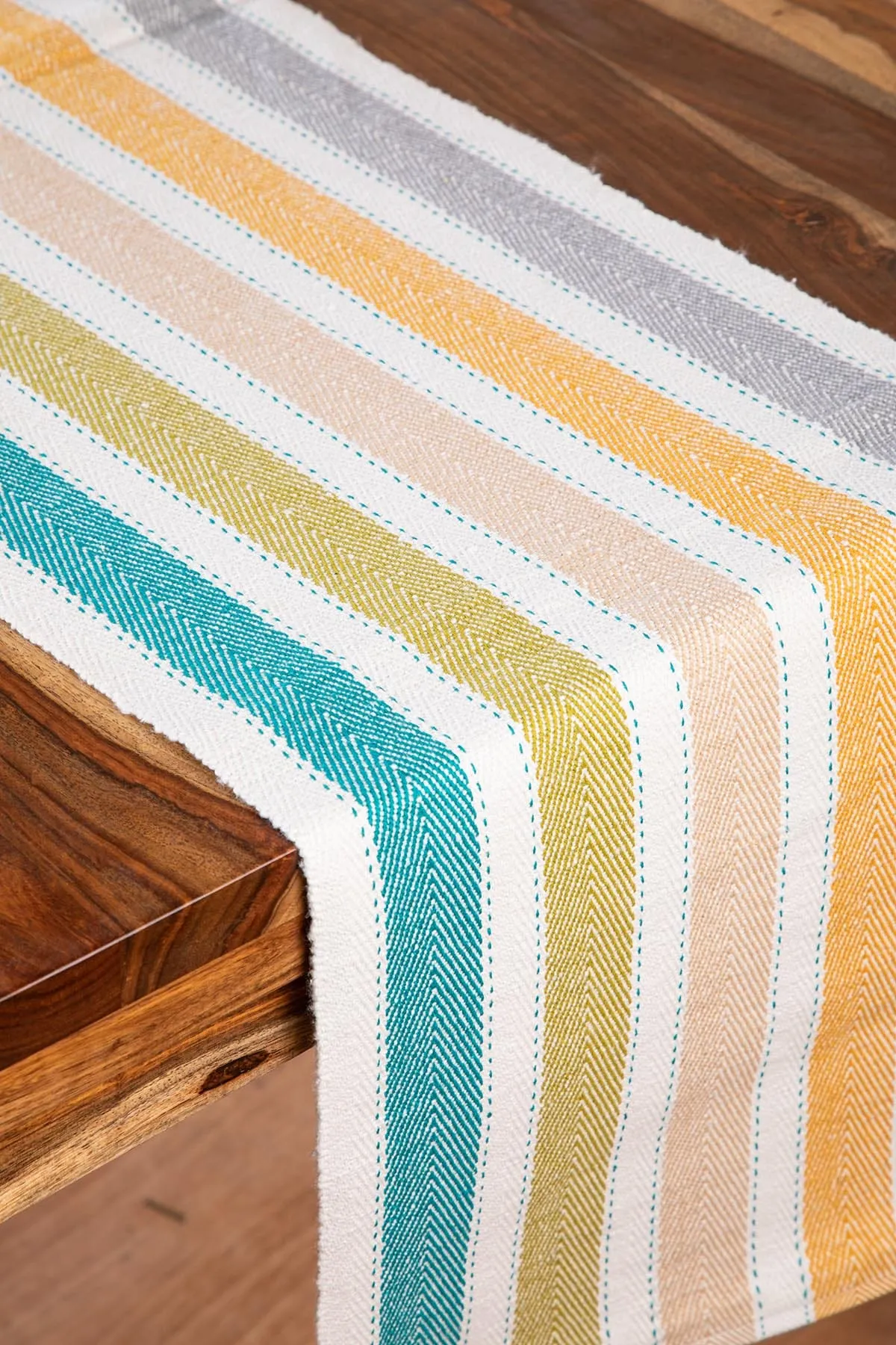 Striper Multi-Colored Table Runner