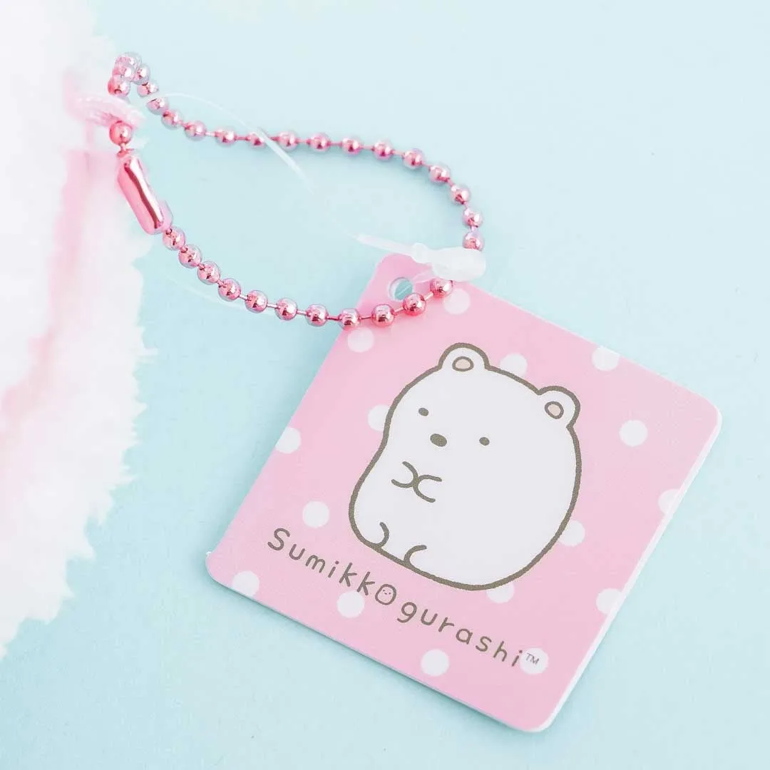 Sumikko Gurashi Macaron Fluffy Plushie Charm - Shirokuma