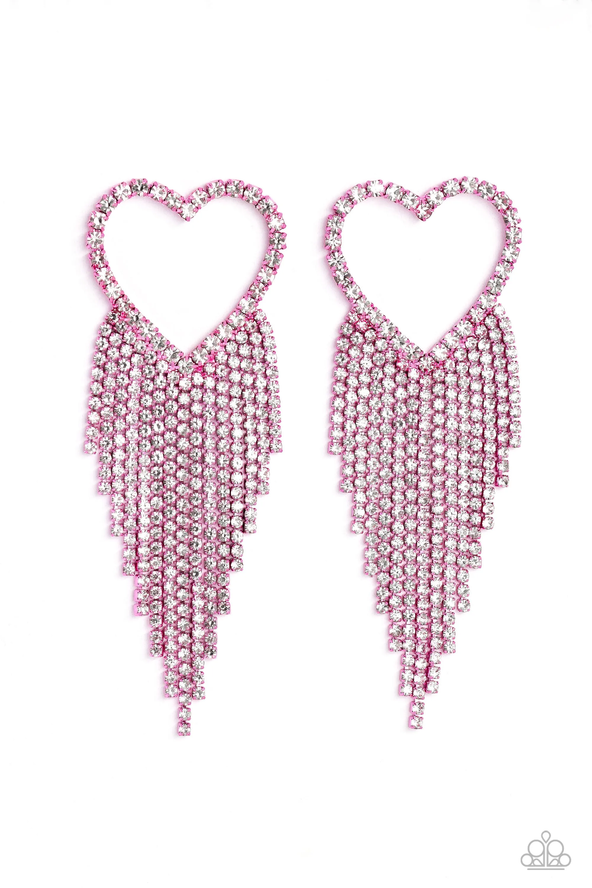 Sumptuous Sweethearts - Pink Post Earrings - Paparazzi Accessories