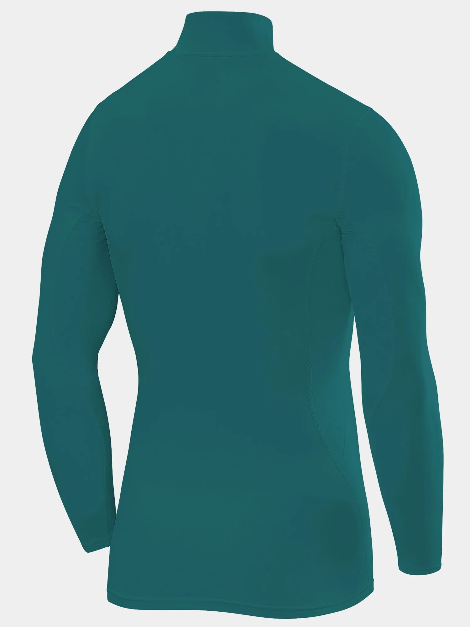 SuperThermal Compression Base Layer Long Sleeve Mock Neck For Men With Brushed Inner Fabric