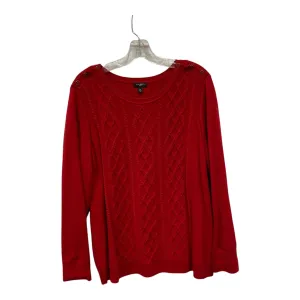 Sweater By Talbots In Red, Size:2X