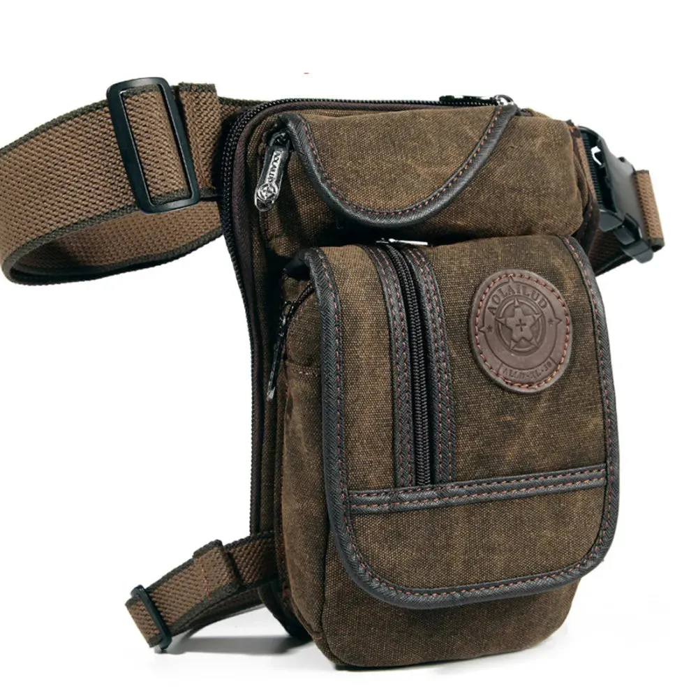 Tactical Military Drop Leg Bag in Deep Coffee