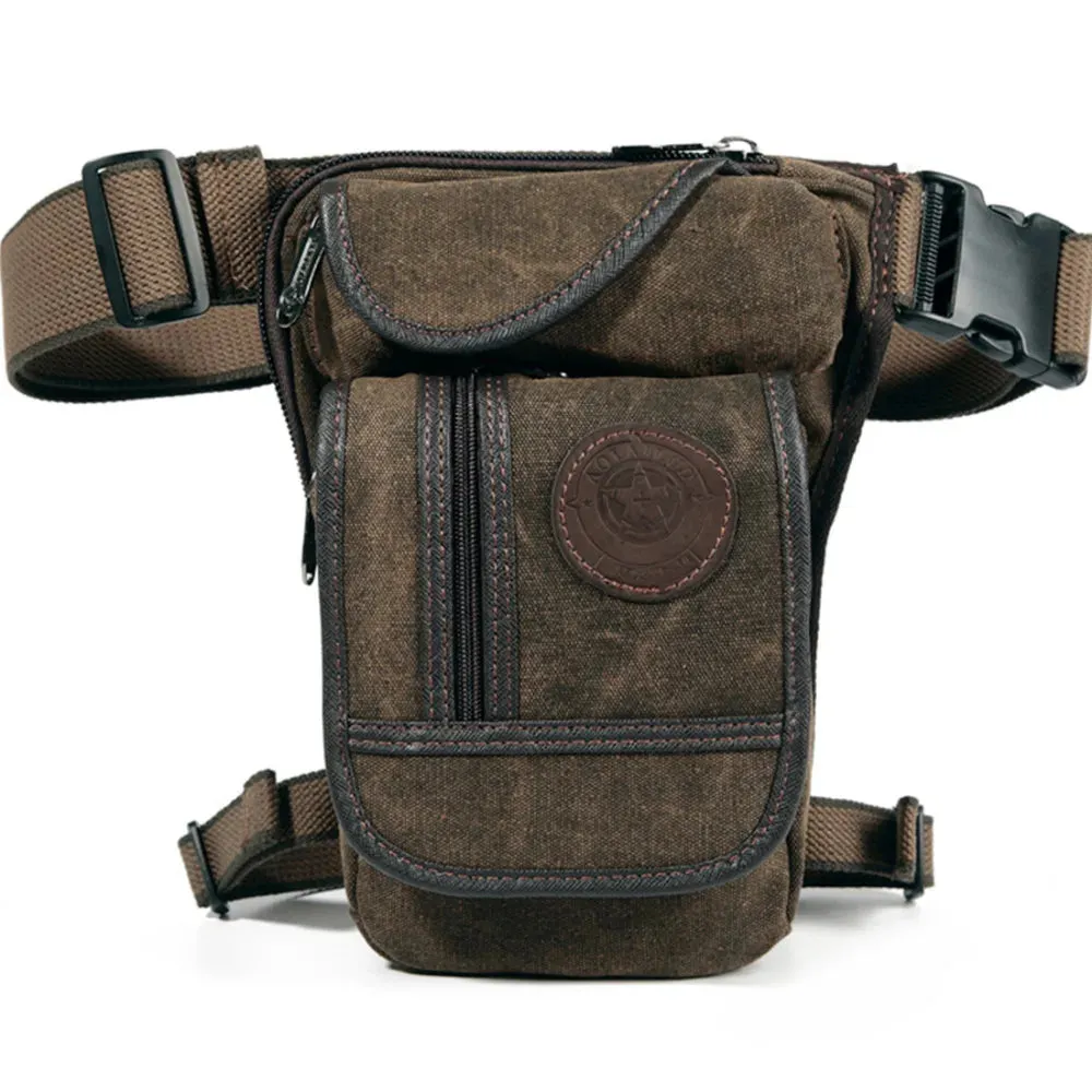 Tactical Military Drop Leg Bag in Deep Coffee