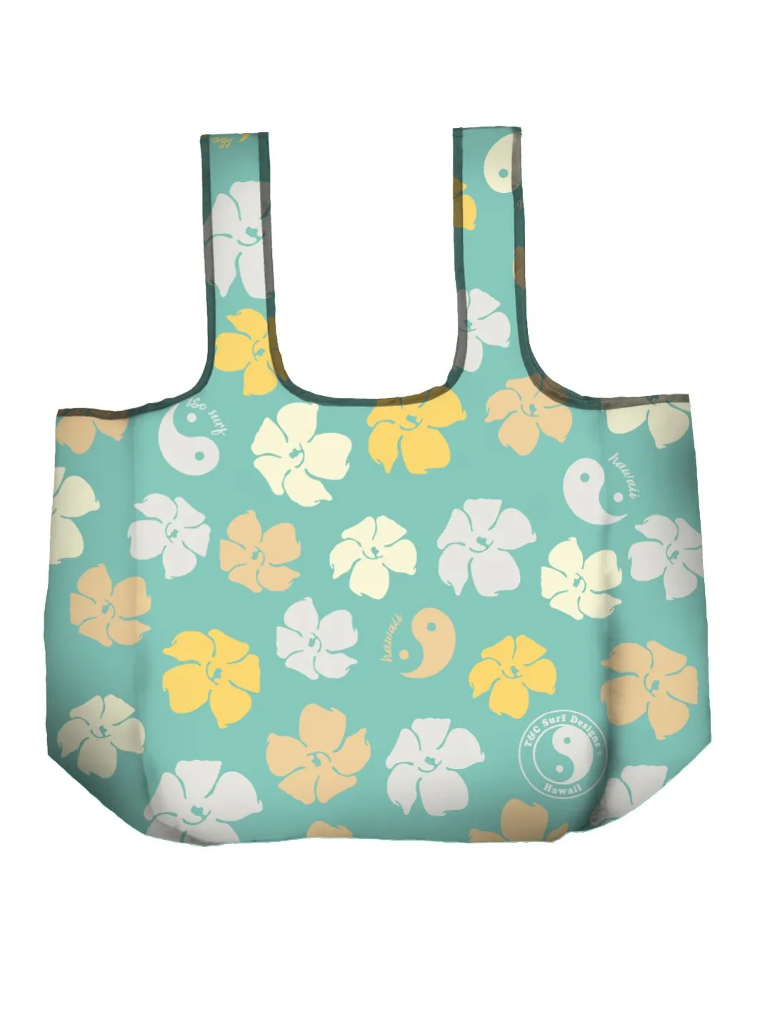 T&C Surf Puakenikeni All Day Large Reusable Tote Bag