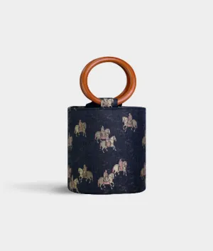 TANG HORSE song brocade bucket bag