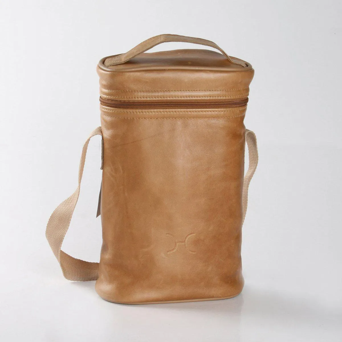 Thandana Leather Wine Cooler Double Carry Bag