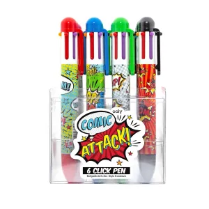 The 6 Click Pens - Comic Attack