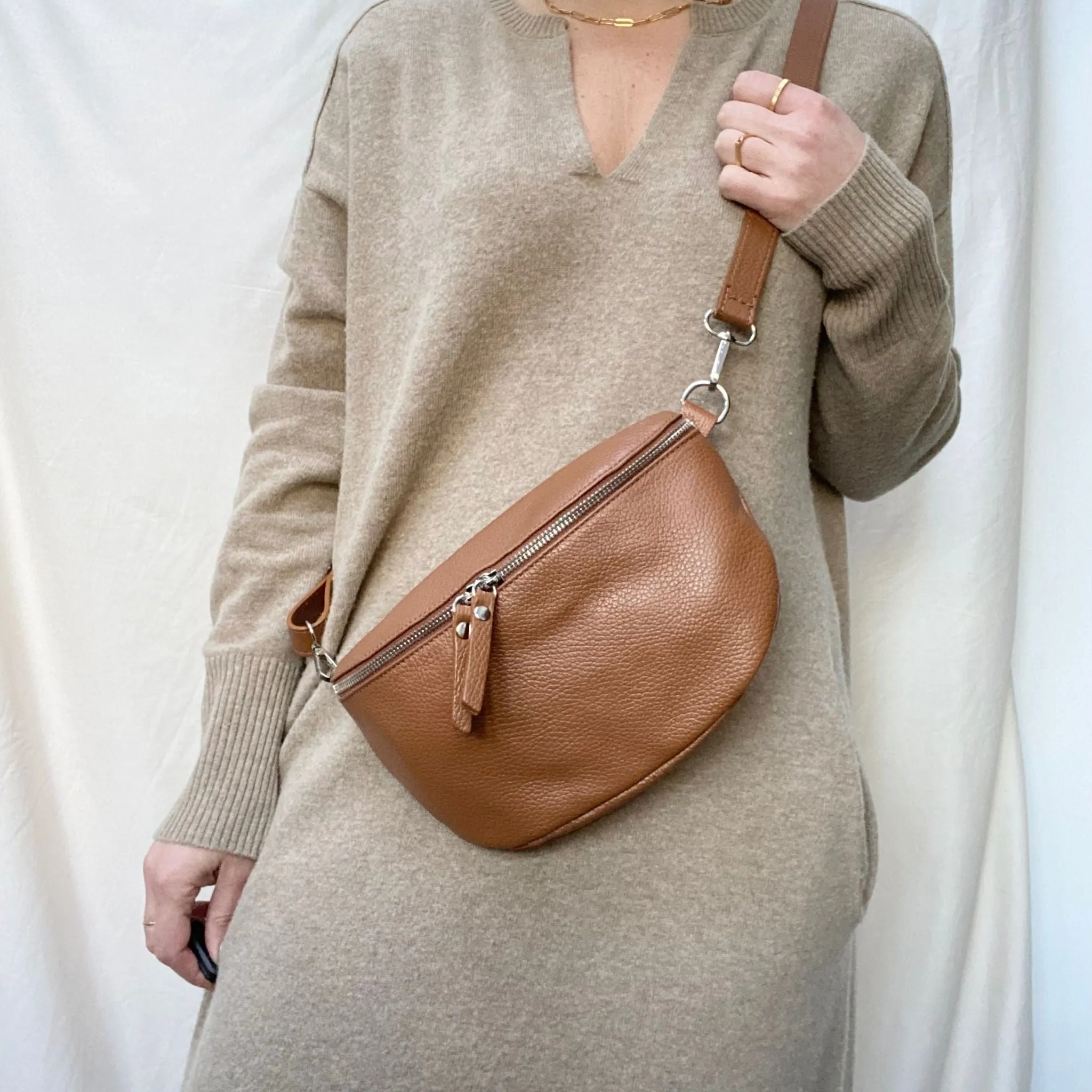 The 'Regular' Leather Bumbag / Sling Bag