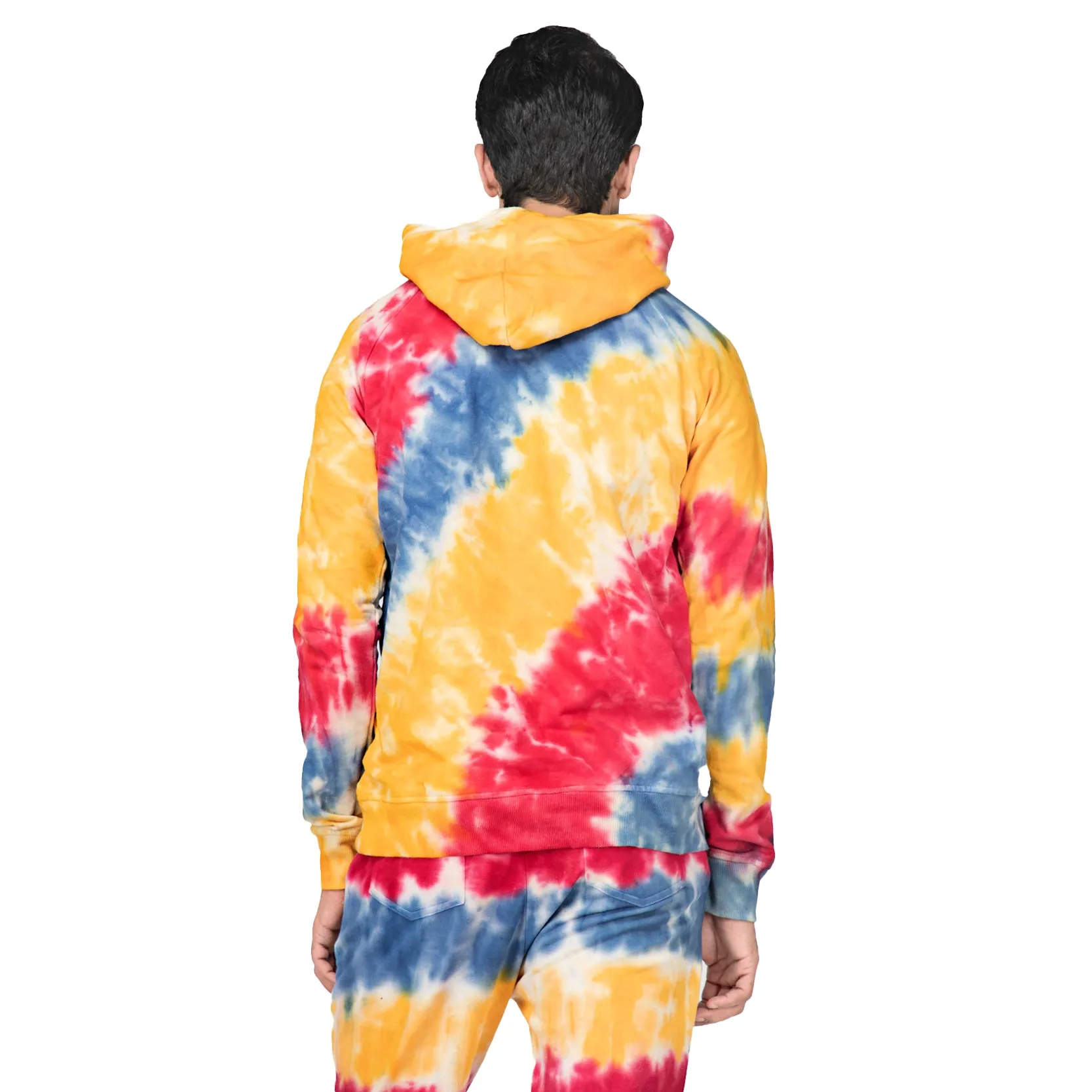 Tie & Dye Multicolored Hooded Sweatshirt