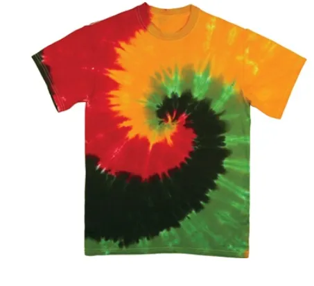 Tie Dye Short Sleeve Tee - Jamaican Spin