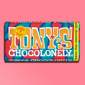 Tony's Chocolonely - Big Chocolate Bars - Milk Chocolate Cookie Chip