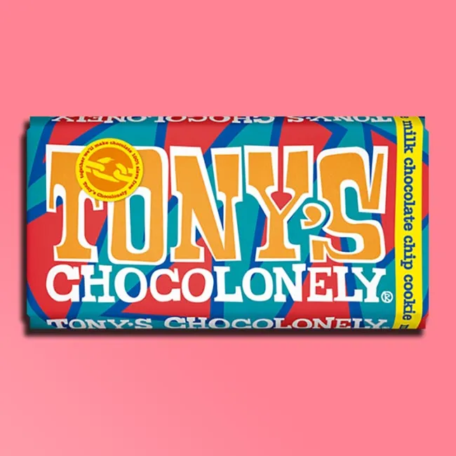 Tony's Chocolonely - Big Chocolate Bars - Milk Chocolate Cookie Chip