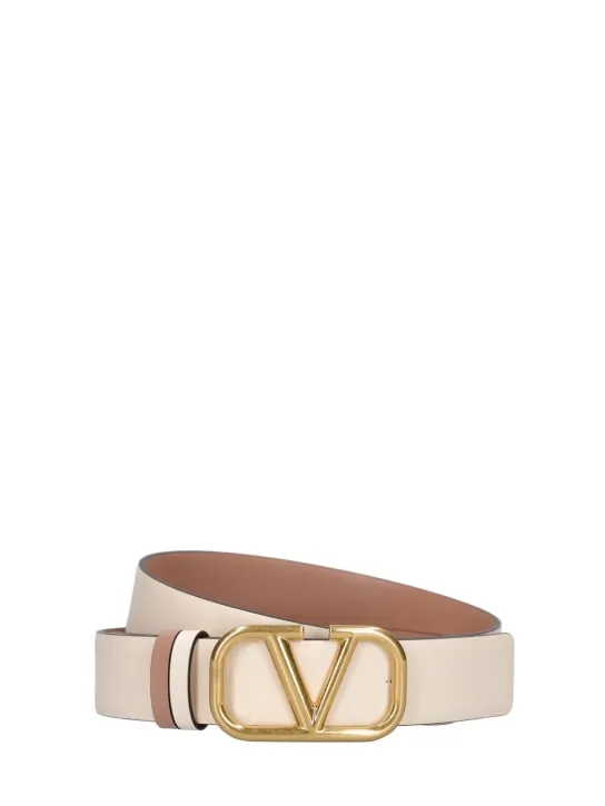 Valentino Garavani   30mm V Logo reversible belt 