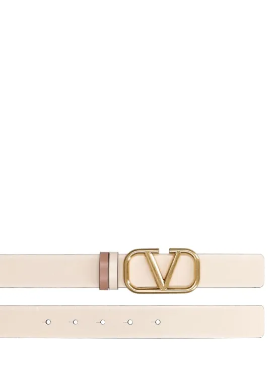 Valentino Garavani   30mm V Logo reversible belt 