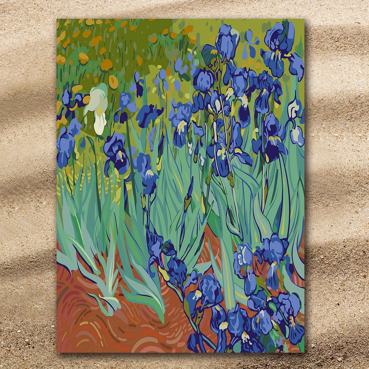 Van Gogh's Irises Extra Large Towel