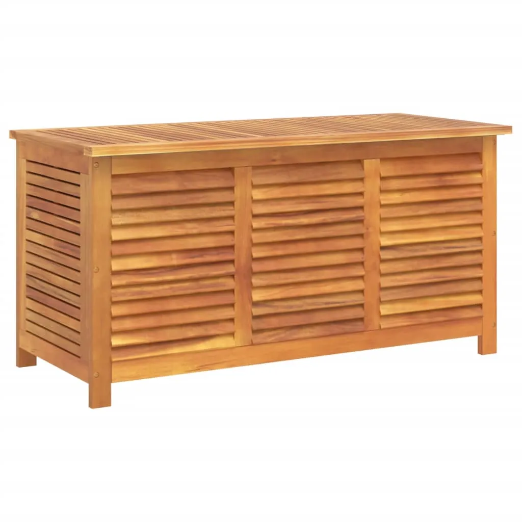 vidaXL Garden Storage Box with Louver 113x50x56 cm Solid Wood Acacia