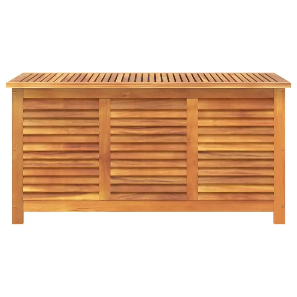 vidaXL Garden Storage Box with Louver 113x50x56 cm Solid Wood Acacia