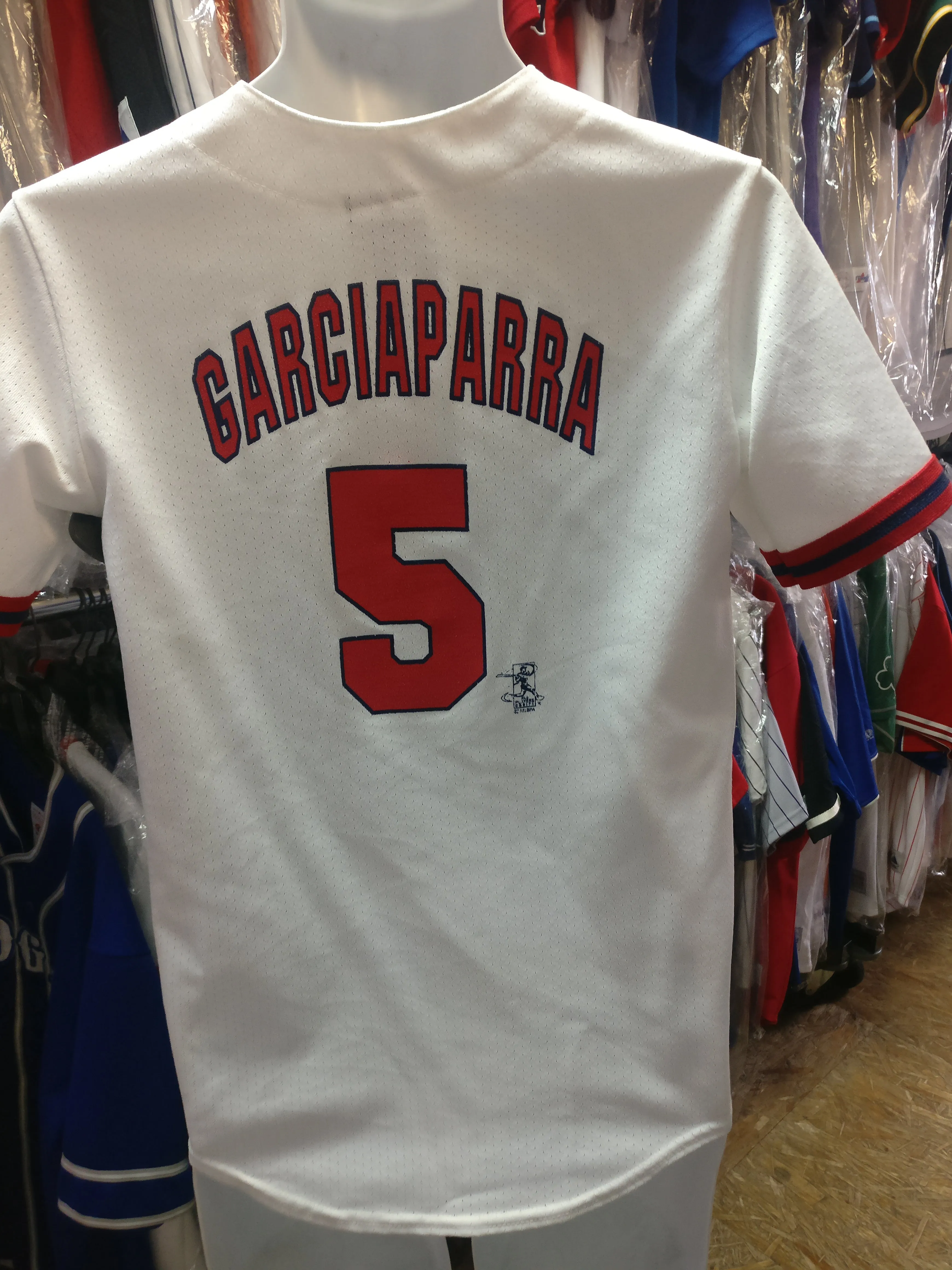 Vintage #5 NOMAR GARCIAPARRA Boston Red Sox MLB Majestic Jersey YL