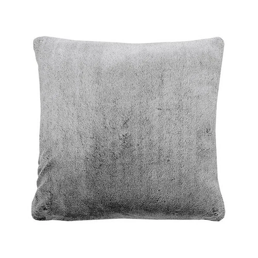 Walton & Co 43cm Charcoal Tipped Faux Fur Cushion